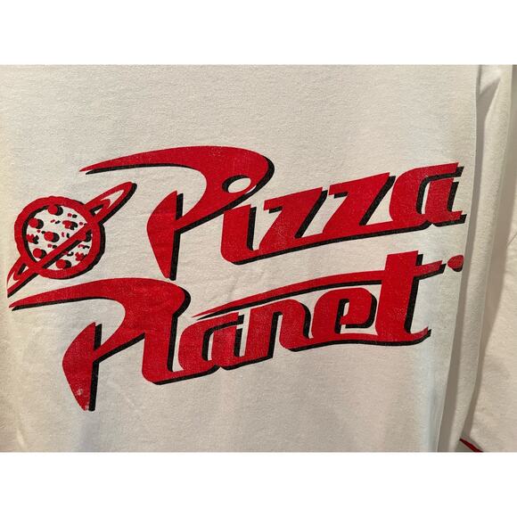 Toy Story Pizza Planet Unisex Short Sleeve Ringer T-Shirt - Size XL - Picture 2 of 5